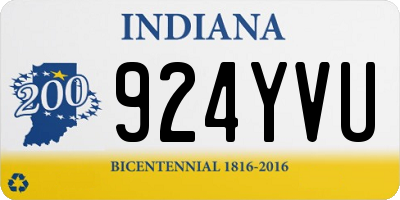IN license plate 924YVU