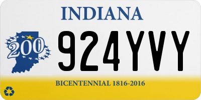 IN license plate 924YVY