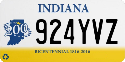 IN license plate 924YVZ
