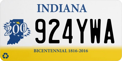IN license plate 924YWA