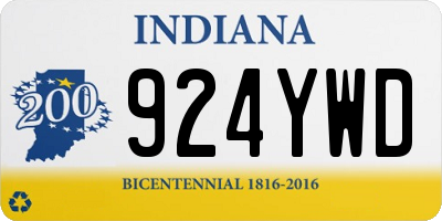 IN license plate 924YWD