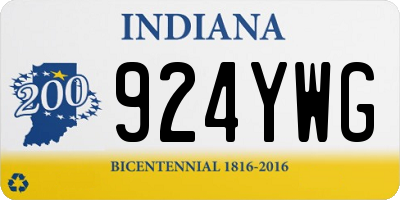 IN license plate 924YWG