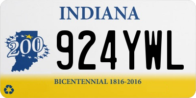 IN license plate 924YWL