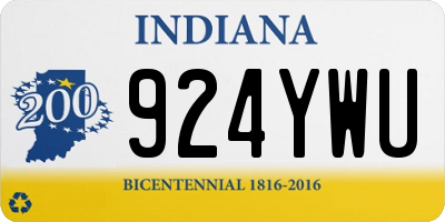 IN license plate 924YWU