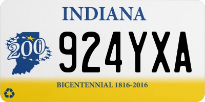 IN license plate 924YXA