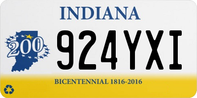 IN license plate 924YXI