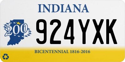 IN license plate 924YXK