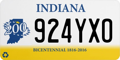 IN license plate 924YXO