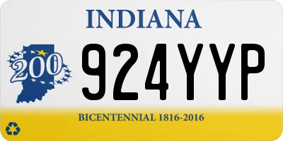 IN license plate 924YYP
