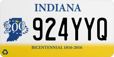 IN license plate 924YYQ