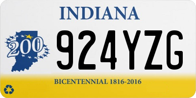 IN license plate 924YZG