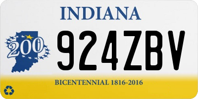 IN license plate 924ZBV