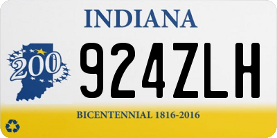 IN license plate 924ZLH