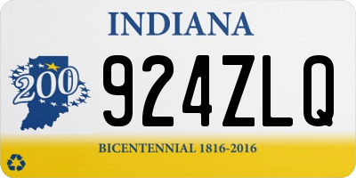 IN license plate 924ZLQ