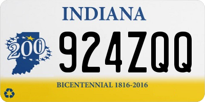 IN license plate 924ZQQ
