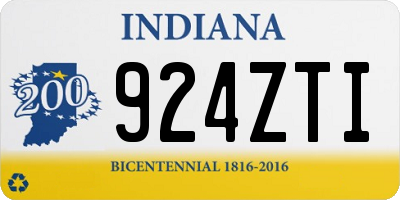 IN license plate 924ZTI