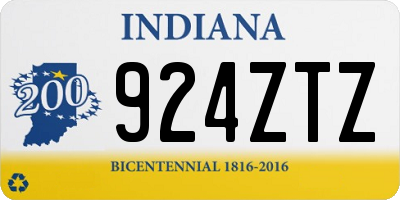IN license plate 924ZTZ