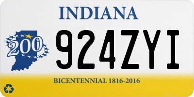 IN license plate 924ZYI