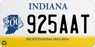 IN license plate 925AAT