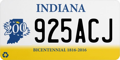 IN license plate 925ACJ