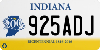IN license plate 925ADJ