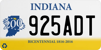 IN license plate 925ADT