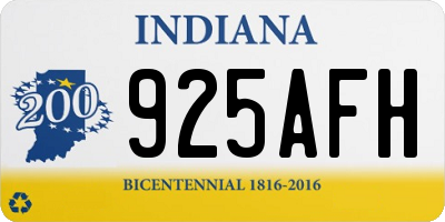 IN license plate 925AFH