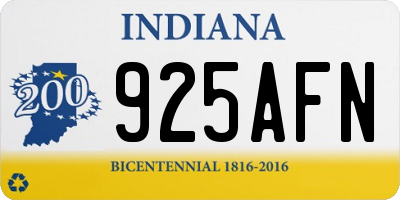 IN license plate 925AFN
