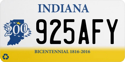 IN license plate 925AFY