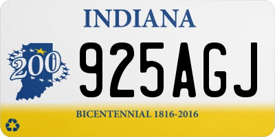 IN license plate 925AGJ