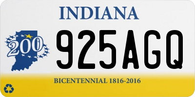 IN license plate 925AGQ