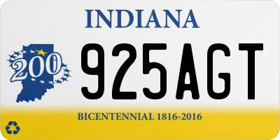 IN license plate 925AGT