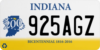 IN license plate 925AGZ