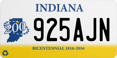 IN license plate 925AJN
