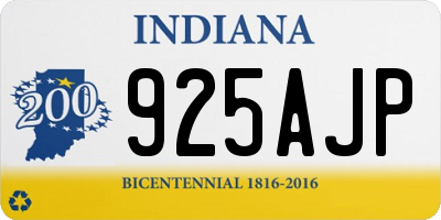 IN license plate 925AJP