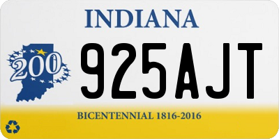 IN license plate 925AJT