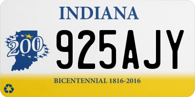 IN license plate 925AJY