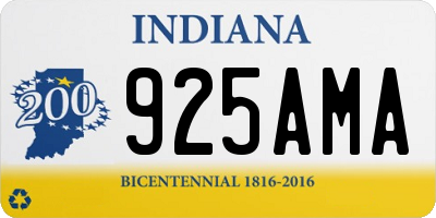 IN license plate 925AMA