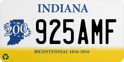 IN license plate 925AMF