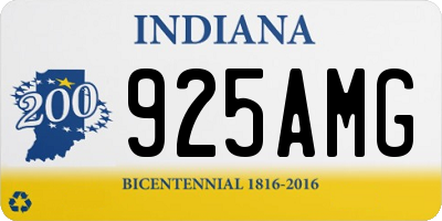 IN license plate 925AMG