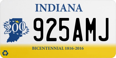 IN license plate 925AMJ