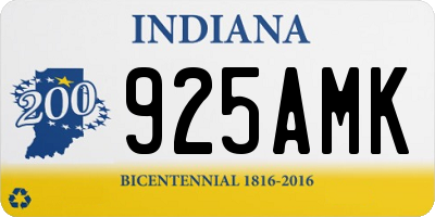 IN license plate 925AMK