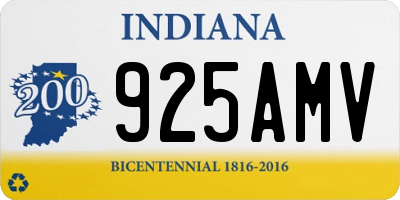 IN license plate 925AMV