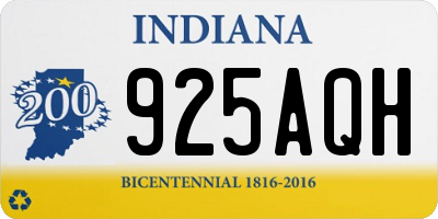 IN license plate 925AQH