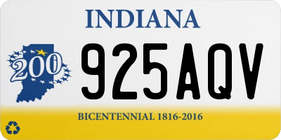 IN license plate 925AQV