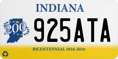 IN license plate 925ATA