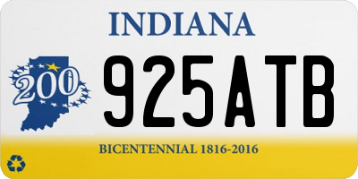 IN license plate 925ATB