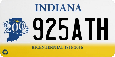 IN license plate 925ATH