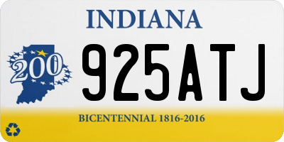 IN license plate 925ATJ