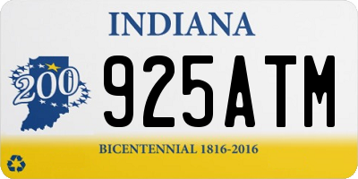 IN license plate 925ATM